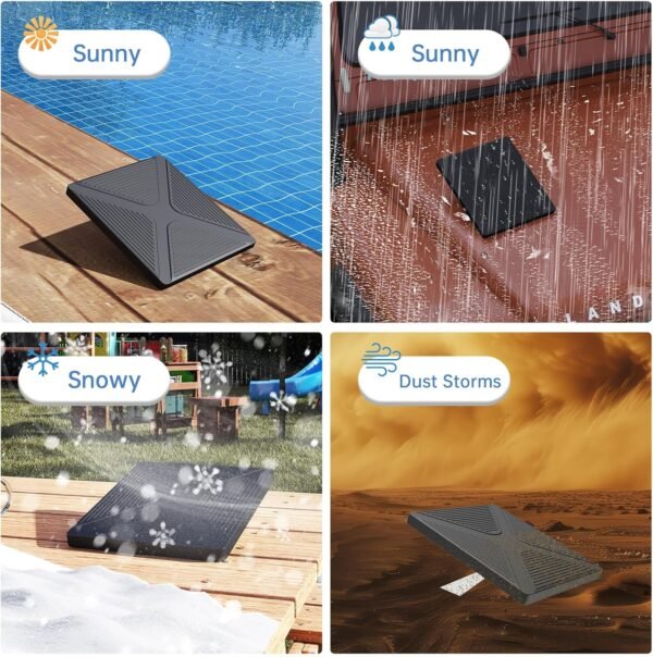 Tomorotec Silicone Shield Protective Cover for Starlink Mini Dish, Dustproof Waterproof Full Coverage Case, Anti-Scratch Drop Protection, No Signal Loss and Full Port Access(Black) - Image 5