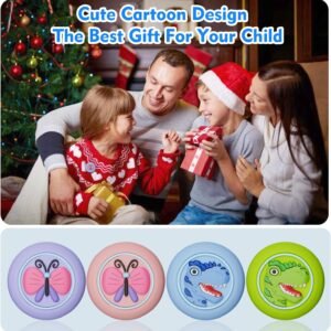 for Air Tags-4 Pack Apple Kids Hidden Case, Airtag Holder for Kids, GPS Tracker Case with Safety Pin Anti Lost, for Children, Elderly, Luggage, Clothing,Backpack,Cartoon