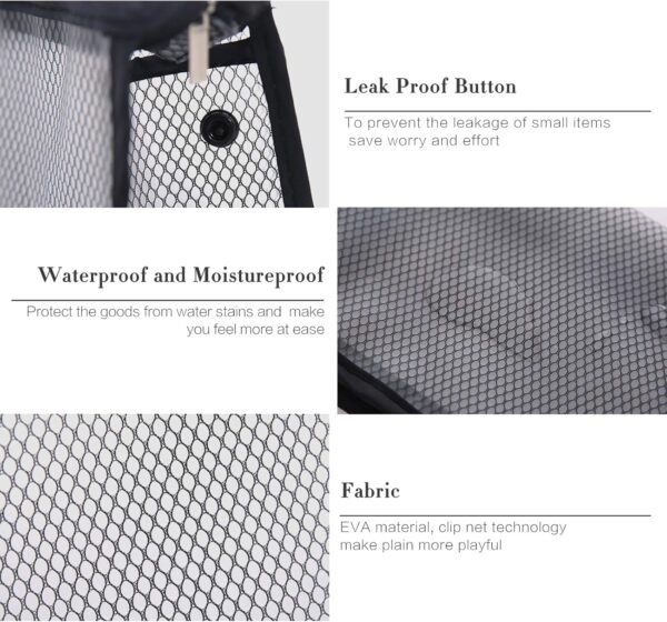 Travel Cosmetic Bag, Toiletry Bag for Women men, [2 Pack] Lightweight Travel Organizer Makeup Bag Classic Portable Waterproof Toiletries Kit Organizer Pouch with Zippered,-Black+White - Image 4