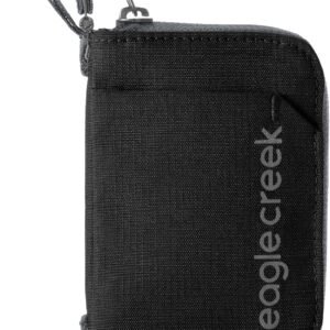 eagle creek Stash RFID Wallet – Slim Travel Wallet with RFID Blocking – Secure Passport, Cards & Cash – Lightweight, Water-Resistant Nylon – Zipper Closure – Unisex Design – Black