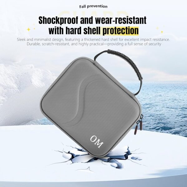 Osmo Mobile 7 Pro/7 Case, PU Leather Portable Storage OM 7/7 Pro Case Storage Bag for DJI OM 7 Pro/OM 7 Smartphone Gimbal Stabilizer Accessories - Image 4