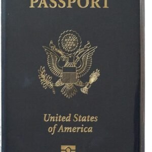 Set of 4 Heavy Duty Clear Vinyl Plastic Passport Cover Holder Travel Made in USA