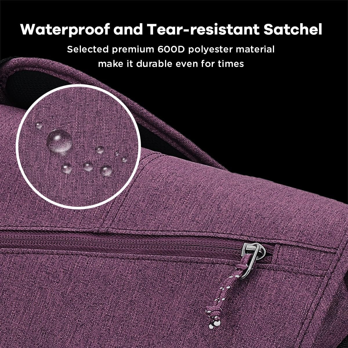 OIWAS Messenger Bag for Women, 15.6 Inch Laptop Crossbody Bags Men Casual Satchel Shoulder Bag College Travel Office Briefcase - Image 6