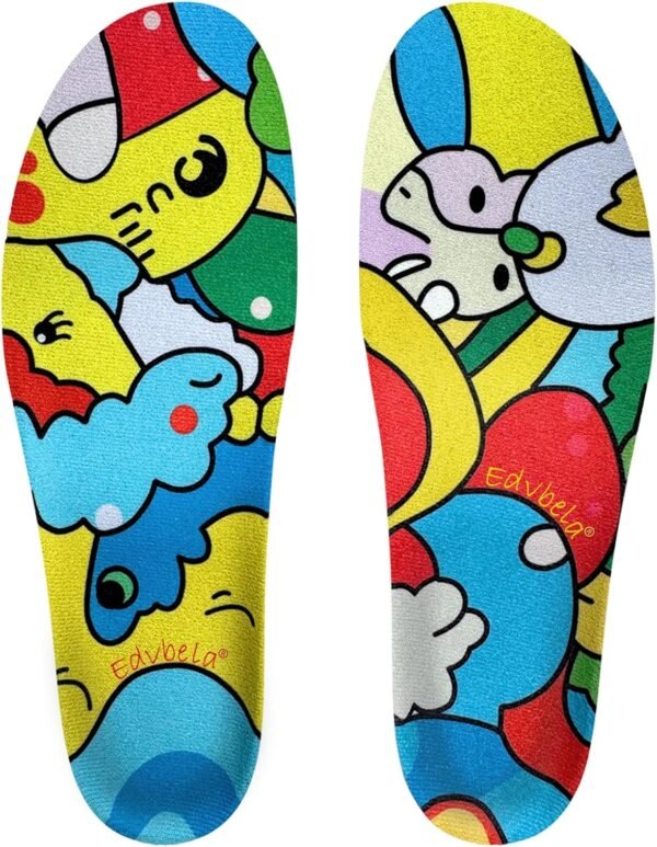 Insoles for Airtag Hidden Holder, Tracker Devise Case for Kids, Comfortable Inserts for Children's Shoes, Cute Cartoon (155-170mm) - Image 2