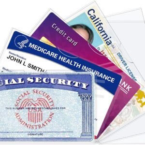 6 Pack Social Security Card Protector Sleeves/New Medicare Card Protector Sleeve/Credit Card Holder,24 Mil Soft Clear Card Sleeves for Waterproof SSN Card Protector/Credit Card Cover