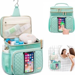 Large Toiletry Bag for Women Men,Bathroom Bag,Water Resistant Portable Shower Caddy for College Dorm,Hanging Toiletry Bags for Traveling,Gym Camping Cruise Ship Travel Essentials Shower Bag