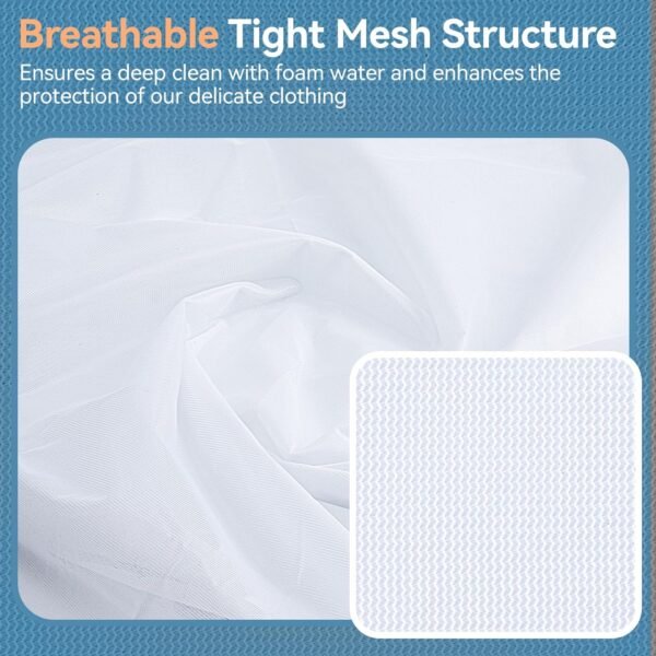 Mesh Laundry Bags for Delicates, 4Pcs Laundry Bags Mesh Wash Bags,Lingerie Bags for Washing Delicates, Laundry Bag for Delicates (1 Large,1 Medium,2 Small) - Image 3