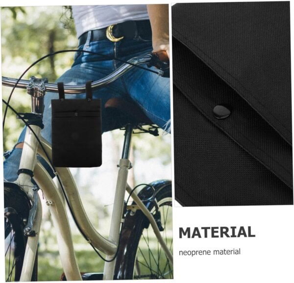 Garneck Water Resistant Neoprene Bike Handlebar Pouch Large Capacity Multi Function Storage Bag for Electric Mountain Bikes Front Phone Holder with Tear Resistant Design - Image 6