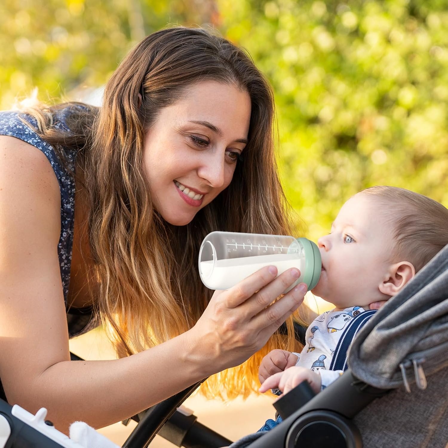 Momcozy Natural Baby Bottle, 10oz Wide-Neck Breast Milk Container, Breastmilk Storage Bottle for Fridge & Momcozy Breast Milk Cooler, BPA Free Milk Collection Bottles, Breastfeeding Essential, 4PCS - Image 8