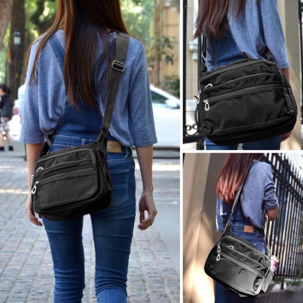 Crossbody Bag for Women Waterproof Shoulder Bag Messenger Bag Casual Nylon Purse Handbag - Image 5