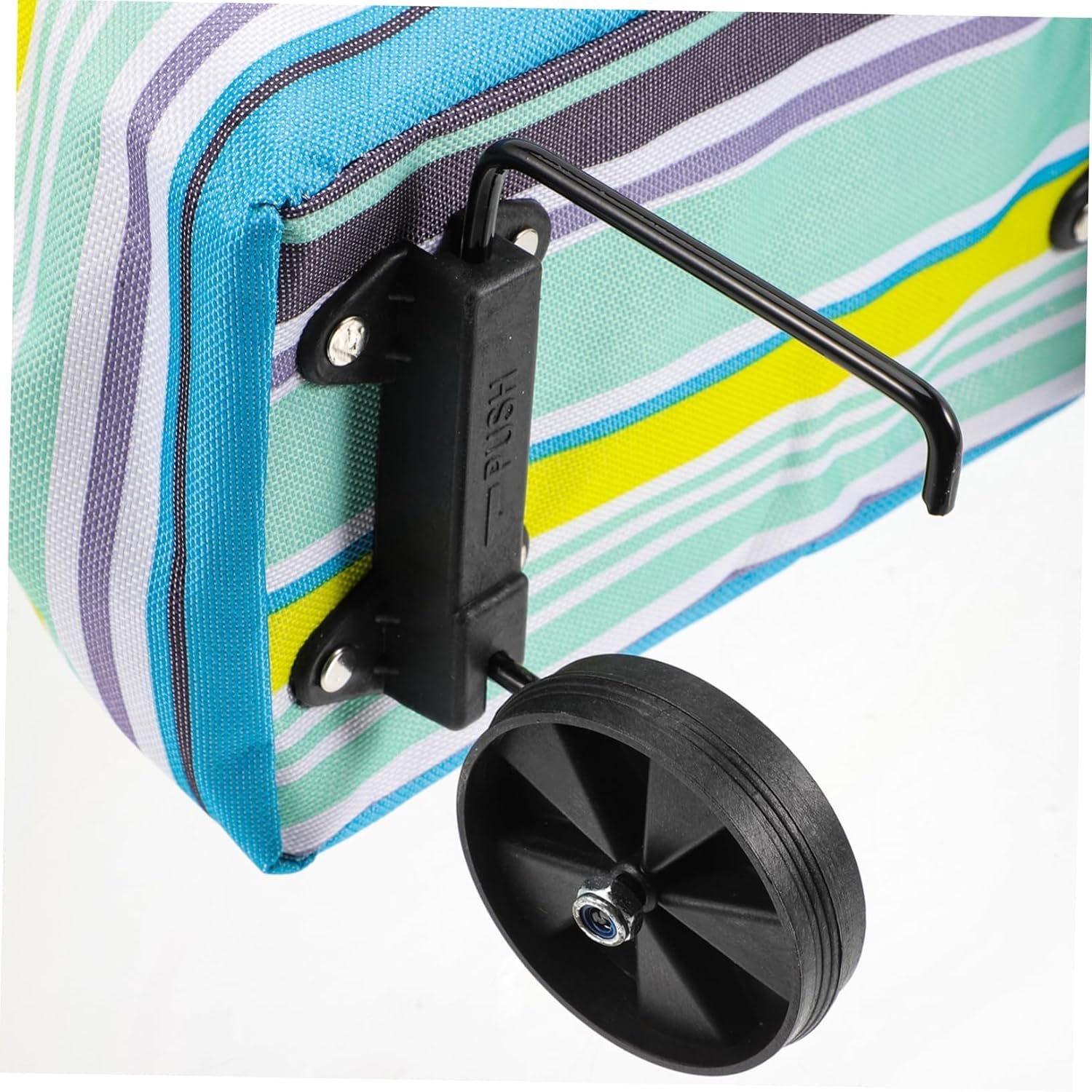 Large Capacity Foldable Grocery Shopping Bag Trolley with Adjustable Handles and Smooth Wheels Portable Reusable Market Cart for Groceries and Daily Shopping - Image 6