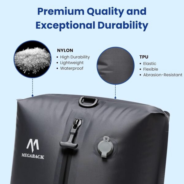 Vacuum Bags for Travel, IP67 Reusable Vacuum Seal Bags for Clothing with Electric Pump, Vacuum Seal Packing cube for Suitcases, Backpack & Travel (2PC+Pump) - Image 4
