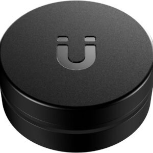 Ultra Magnetic Air Tag Holder | Sealed from Water | Shatterproof | Minimalist Design | Compatible with Apple AirTag, Extra 3M Tape for Optional Mounting, Air Tag Magnetic Case for Car, Truck – Black