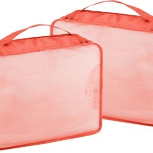 Packing Cubes Set, 2 Pcs Packing Organizers Set for Suitcases (Watermelon red)