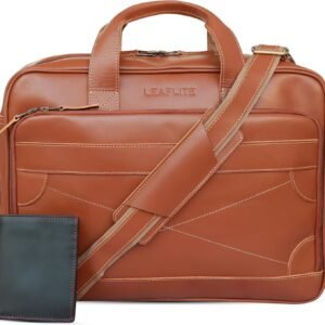 16″ Leather Laptop Bag for Men and Women – Meeting Bag / Briefcase