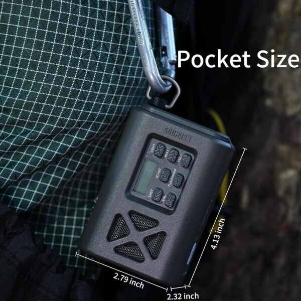 【2025 Newest】 Emergency Crank Weather Radio, NOAA/AM/FM Portable Solar Radio, USB Charged, Battery Powered, Hand Crank, SOS Alarm, Flashlight (Green) - Image 5