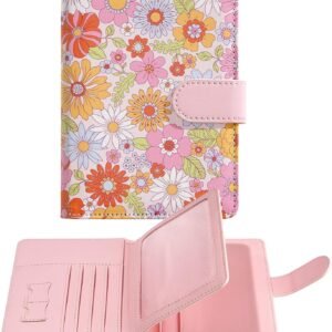 passport holder, passport cover, vaccine card holder, waterproof leather travel wallet with rfid blocking for men/women