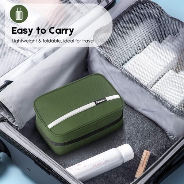dopobo Travel Toiletry Bag for Women, Dopp Kit for Men, Waterproof Makeup Bag Shaving Bag with Hanging Hook, Portable Toiletry Organizer for Traveling and Camping - Image 5