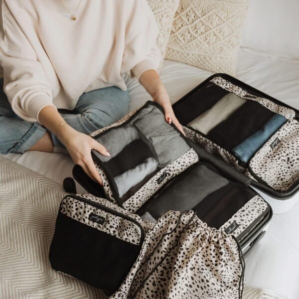 Jadyn Packing Cubes for Travel, 6-Piece Large Packing Cube Organizer Set for Suitcase, Duffel Bag, Luggage, Multiple Sizes Travel Essentials (Cheetah Spot) - Image 5