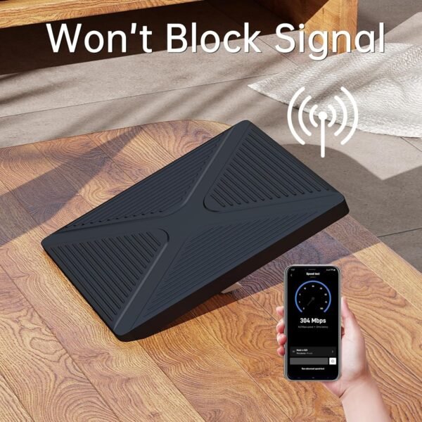 Tomorotec Silicone Shield Protective Cover for Starlink Mini Dish, Dustproof Waterproof Full Coverage Case, Anti-Scratch Drop Protection, No Signal Loss and Full Port Access(Black) - Image 4
