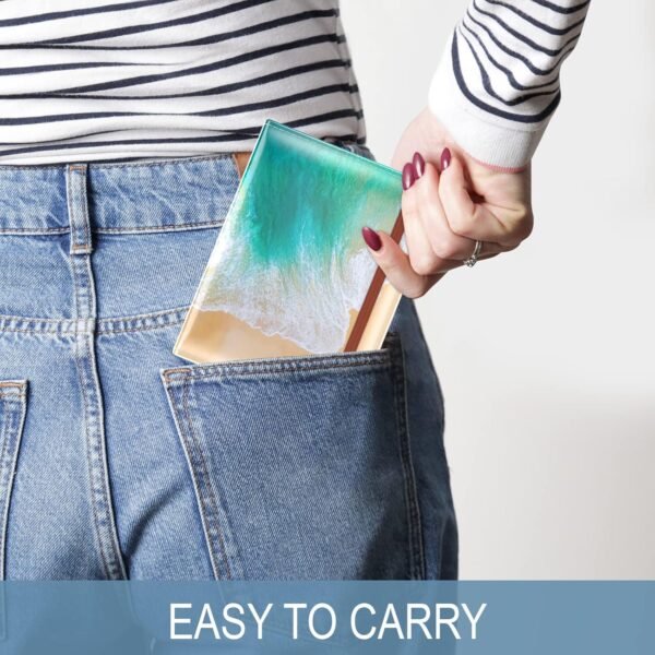 Passport Holder for Travel Essentials, Passport Wallet Cover Case for Travel Must Haves Accessories, Passport Book Holders for Women and Men, Beach - Image 6