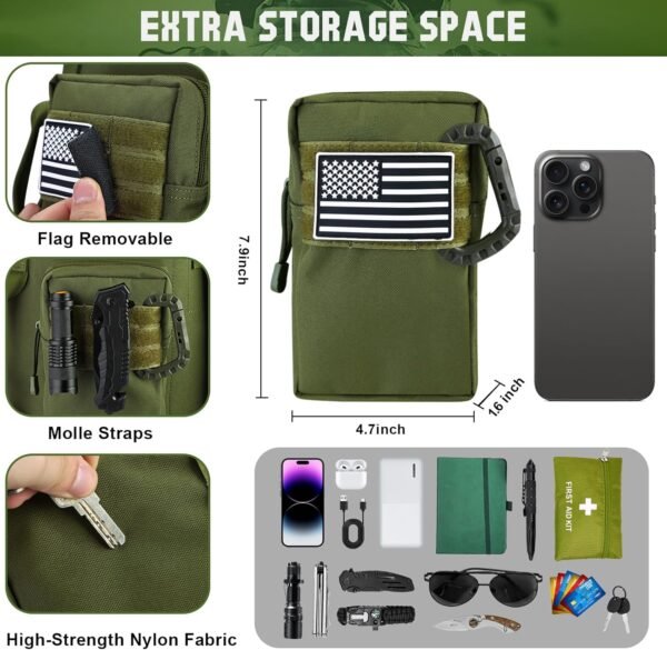 MOZETO Military Duffle Bag, 110L Extra Large Sea Bag with Backpack Straps Heavy Duty Army Duffle Bag for Camp, College Dorm or Laundry Bag - Image 4