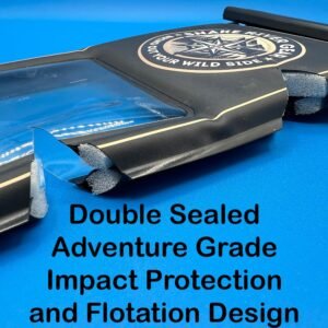 SNAKE RIVER GEAR® – Bring Out Your Wild Side® – Special Edition – Adventure Grade Cell Phone Waterproof Floating Armor Case with Touch Window for Pictures and Video Certified Depth to 100 feet Black