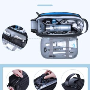 BAGSMART Toiletry Bag for Men, Large Travel Toiletry Organizer, Dopp Kit Water-resistant Shaving Bag for Toiletries Accessories – Black