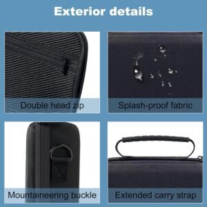 For Osmo Mobile 7/7P Case,EVA Lycra portable Storage,OM 7/7P Carrying Case,Bag for DJI OM 7/7P Smartphone Gimbal Stabilizer Accessories,Black