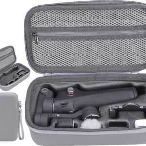 Compact Travel Case for DJI Osmo Mobile 7/7P Smartphone Gimbal Stabilizer Accessories, Waterproof Storage Hand Bag Organizer Box for OM 7 Pro, Portable & Durable