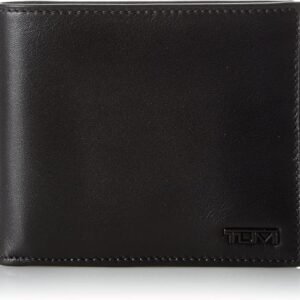 TUMI – Delta Global Center Flip ID Passcase – Bifold Leather Wallet – RFID Blocking Accessory – Multiple Card Slots – 4″ x 5″ – Black