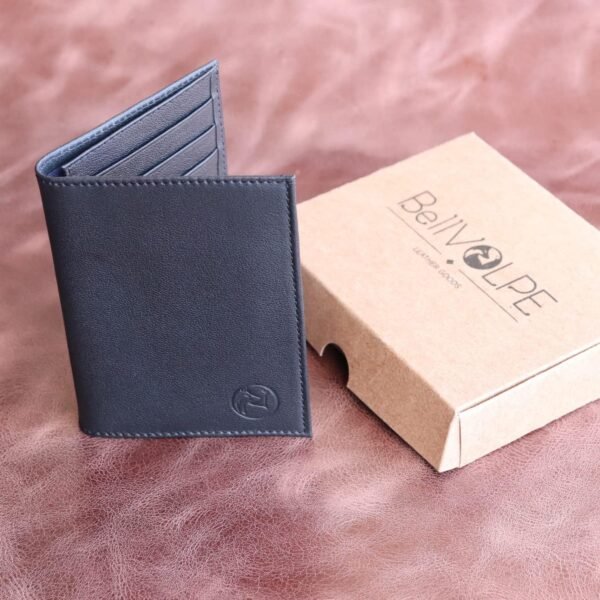 Slim Wallet Genuine Leather (Black) - Image 6