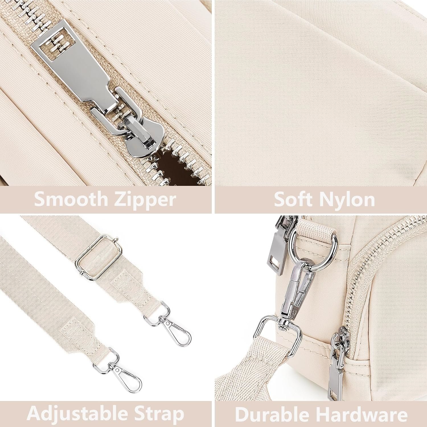 Crossbody Bag for Women,Camera Sports Purses Lightweight Shoulder Bag Waterproof Purse with Adjustable Wide Strap - Image 5