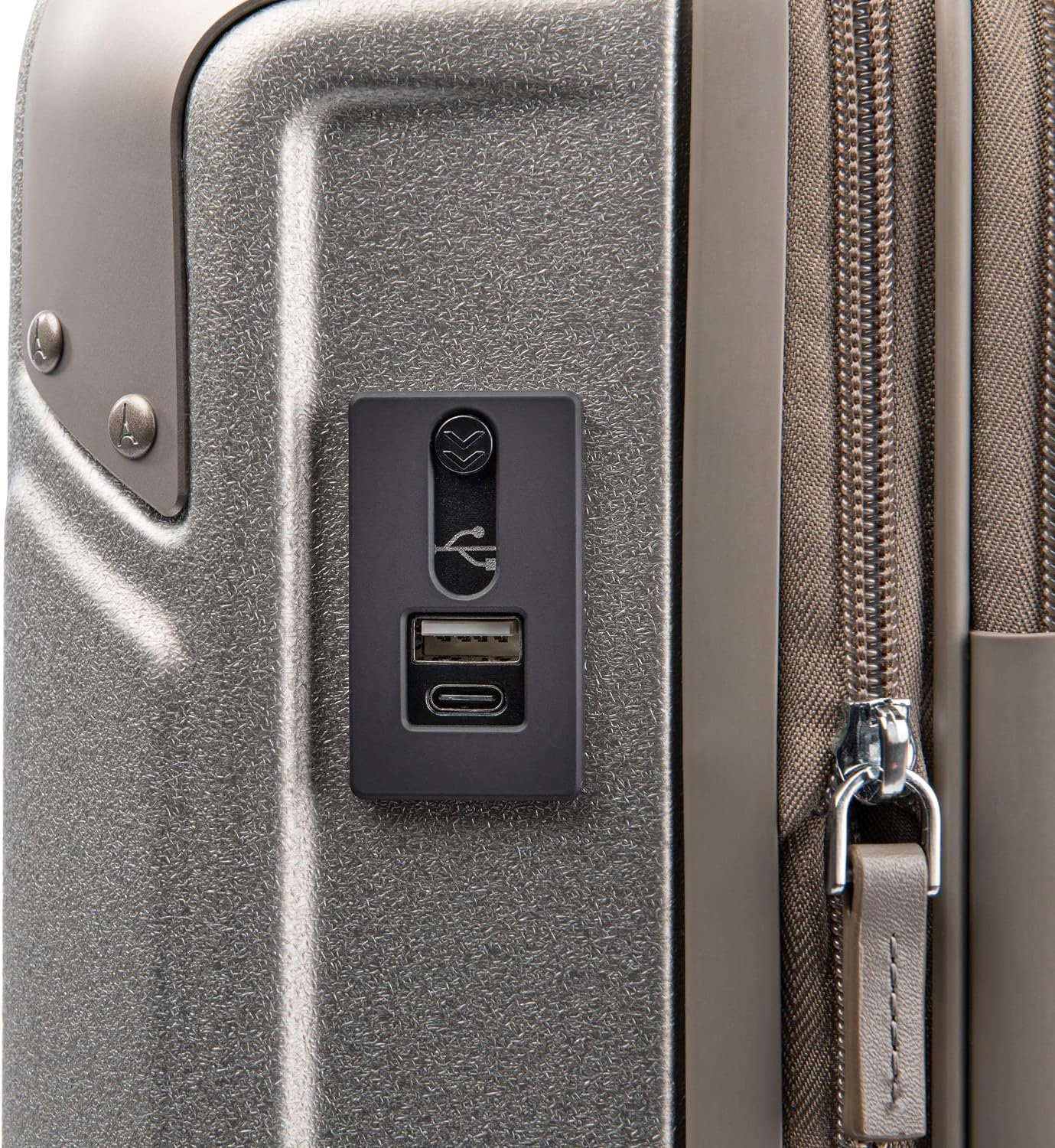 Travelpro Platinum Elite Hardside Expandable Carry on Luggage, 8 Wheel Spinner, TSA Lock, Hard Shell Polycarbonate Suitcase, Metallic Sand, Carry on 21-Inch - Image 5