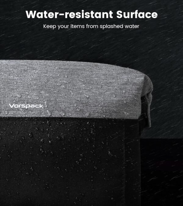 Vorspack Travel Toiletry Bag for Men - Lightweight Mens Toiletry Travel Bag Water Resistant Dopp Kit Shaving Bag for Skincare Toiletries Bathroom Gifts - Black - Image 5