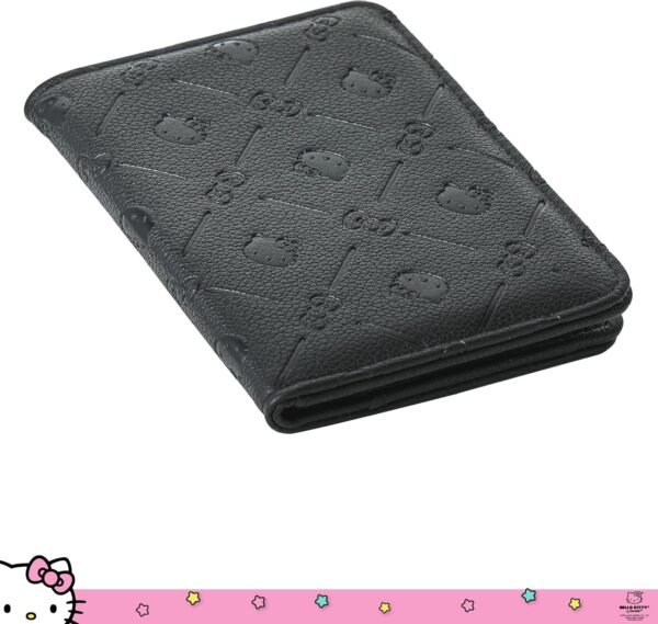 Hello Kitty Passport Holder for Travel Official License, Black Passport Cover for Women, Sanrio Gifts - Image 5