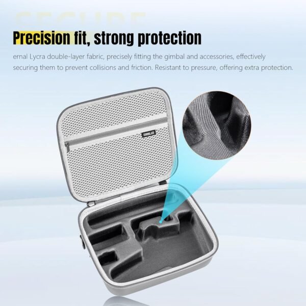 Osmo Mobile 7 Pro/7 Case, PU Leather Portable Storage OM 7/7 Pro Case Storage Bag for DJI OM 7 Pro/OM 7 Smartphone Gimbal Stabilizer Accessories - Image 3