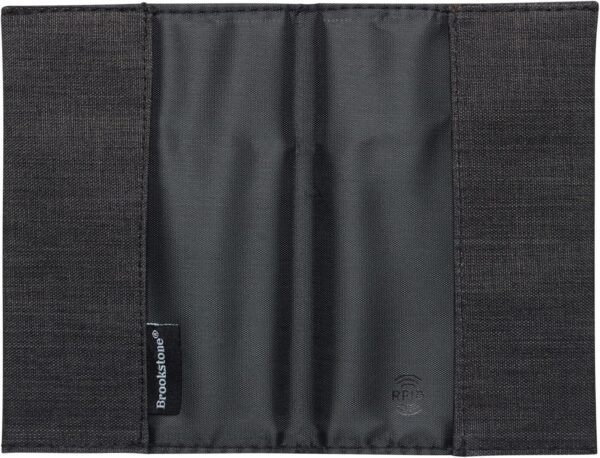 Brookstone Travel Passport Cover - Anti-Theft RFID-Blocking Passport Holder Cover Case for Vacations, Air Travel, Trains, and Buses, Black - Image 4