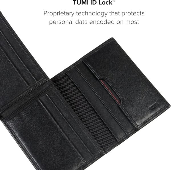 TUMI - Delta Global Removable Passcase Wallet - Leather Wallet - RFID Blocking - ID Window & Card Slots - 4" x 5" x 1" - Black - Image 5