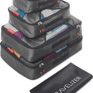 Travel Packing Cubes 5 pcs Luggage Organizer Set for Bag & Suitcase