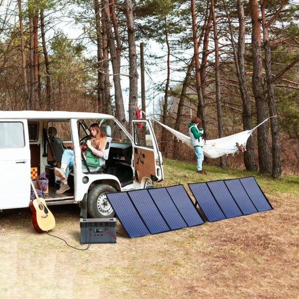 ALLPOWERS SP029 140W Portable Solar Panel Charger for Laptop Cellphone, Waterproof IP65 Foldable Solar Panel with 5 Output, for Solar Generator, Power Bank, 12V Car Battery - Image 6