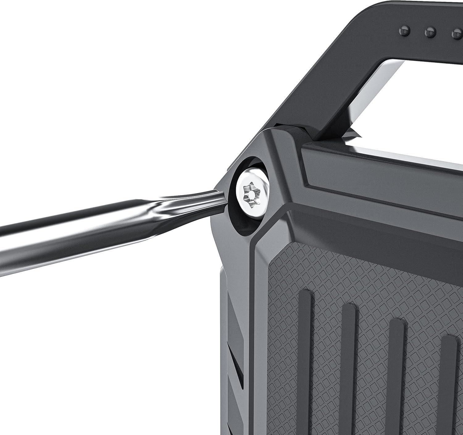 Dovick- Waterproof Airtag Keychain Holder Case,Screw Full Cover Compatible with Apple Air Tag Tracker Key Ring (Black 2Pack) - Image 6