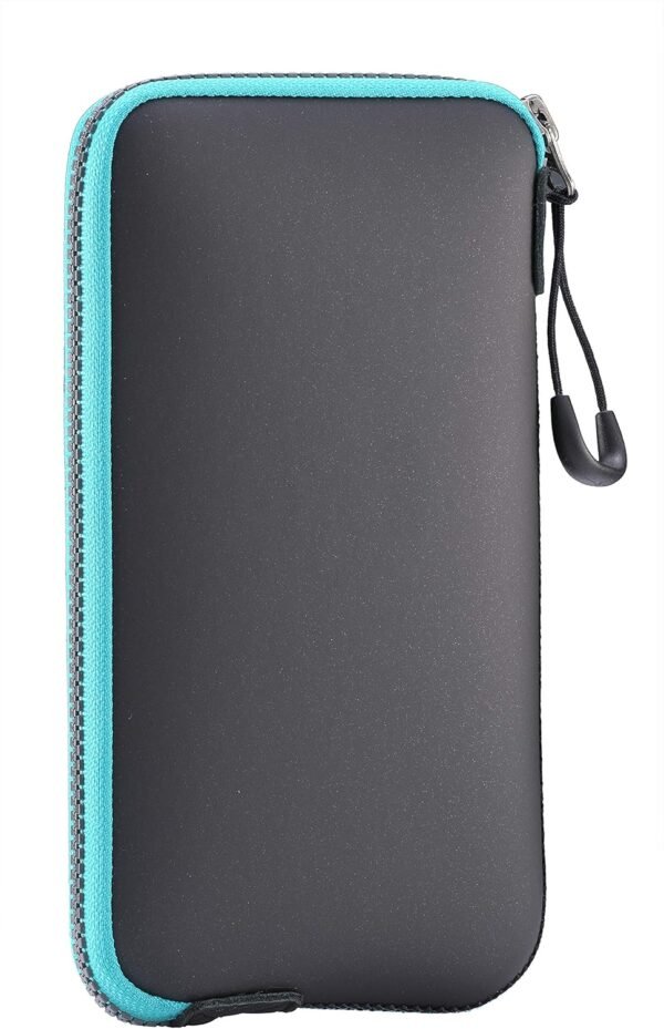 OneJoy Neoprene Phone Pouch, Lightweight Protective Cellphone Sleeve with Large Zipper Opening, Inner Pocket, Thermal Insulated, Durable Cell Phone Carrier for iPhone & Smartphones [ BlackBlue ] - Image 8