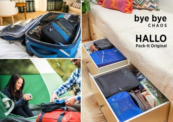 Eagle Creek Pack-It Original Packing Cubes - Durable Organizer Bags for Luggage with Rugged Dual Zippers and Top Grab Handle - Image 2