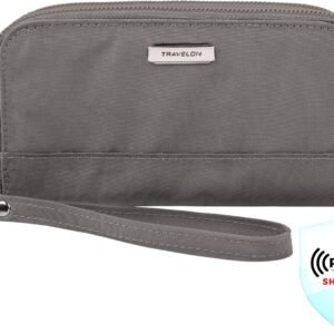 Travelon RFID Blocking Double Zip Wallet