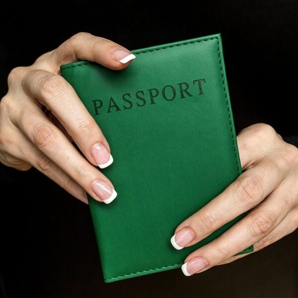 Honbay 2PCS Artificial Leather Passport Holder Cover Passport Case for Men and Women - Image 7