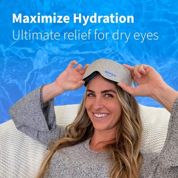 Hydrating Sleep Mask for Dry Eye - FSA/HSA Eligible - Optometrist Approved for Dry Eye Relief, Protects from Dust and Drafts, Preserves Drops and Nighttime Ointment, Comfortable & Lightweight - Image 6