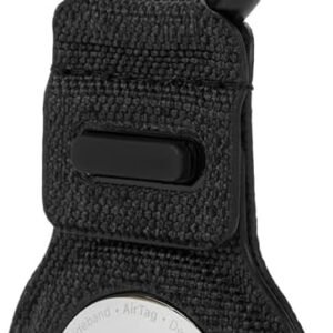 Incase Woolenex Key Clip for Airtag – Lightweight, Form-Fitting Apple Airtag Holder – Durable Airtag Keychain with Metal Quick Clip Key Ring (3.6 x 1.6 x 0.2 in) – Graphite