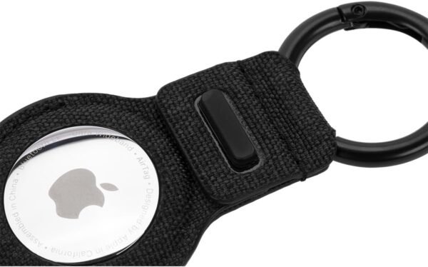 Incase Woolenex Key Clip for Airtag - Lightweight, Form-Fitting Apple Airtag Holder - Durable Airtag Keychain with Metal Quick Clip Key Ring (3.6 x 1.6 x 0.2 in) - Graphite - Image 5