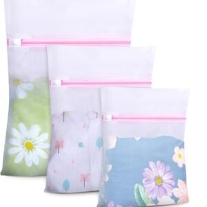 vivinin 6 PCS Mesh Laundry Bags for Delicates, 3 Size Laundry Bag with Premium Zipper, Laundry Bags Mesh Wash Bags for Travel Organizing, Delicate Laundry Bag With Premium(2 Large, 2 Medium, 2 Small)